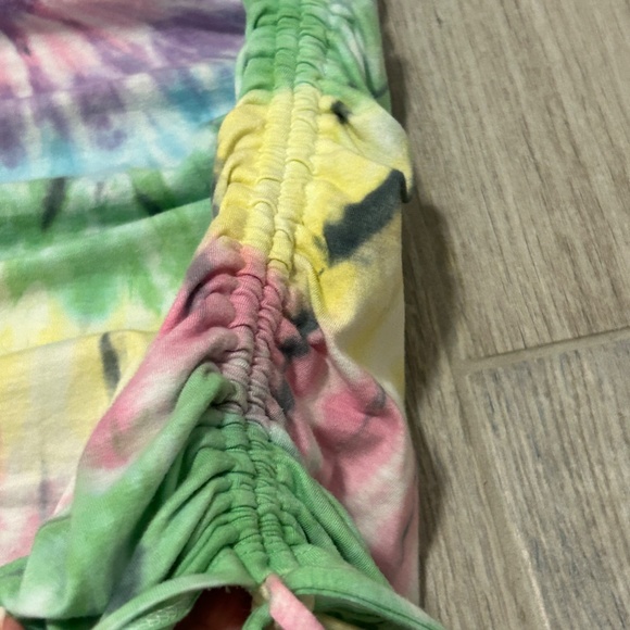 LIKE NEW! Women's PINK Tie Dye Touched T-shirt Dress - SMALL - Picture 9 of 11